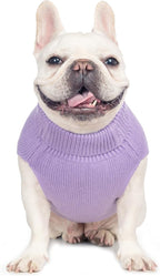 Stretchy Cat Sweater - 17 Colors & 6 Sizes | Snug Winter-Ready Knit for Boy/Girl Cats & Kittens(Purple, Medium)