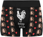 M YESCUSTOM Custom Boxers Briefs for Men Personalized Boxers with Face Mens Funny Underwear with Photo XS-5XL