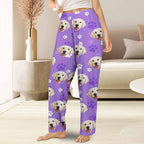 Customized Face Pajama Custom Pajama Pants with Photo for Women Mom
