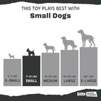 Barkbox Super Chewer Tough Dog Chew Toys for Aggressive Chewers, Dental Stimulating (Chopper - Small)