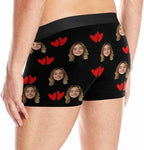 M YESCUSTOM Custom Faces Funny Short Briefs Gift for Husband Underwear