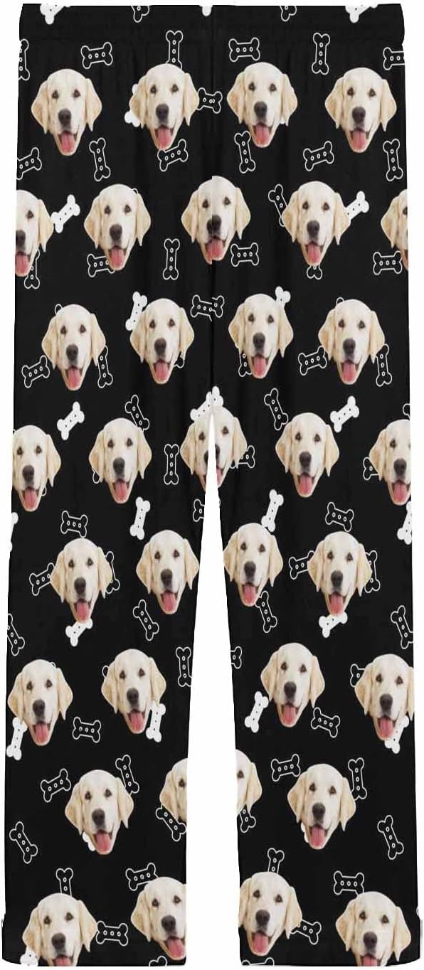 MyPupSocks Customized Face Pajamas Pants Photo Pajama Bottoms for Men S-XXL