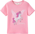 PATPAT Girls Crewneck Short Sleeve Graphic Tees Animal Print Shirts Cute Summer Outfits 5-12 Years