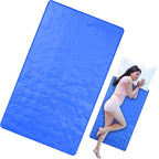 Cooling Pad Mat for Sleep Cooling Mattress Pad Gel for Bed, Relieve Pain, Summer Hot Flashes, Adult, Pets, No Water or Electricity Required(Blue,48 x 28 Inch)