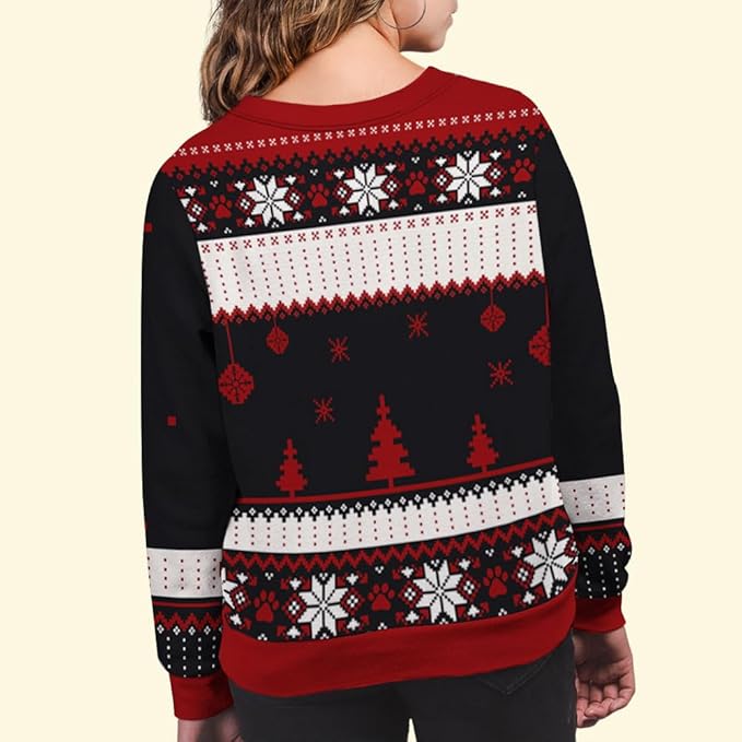 Wrappiness A Girl And Her Dog Christmas Sweatshirt - Cozy Unisex Fit Custom Shirt - Cute for Women Pet Lovers