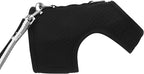 Cat Harness and Leash for Walking Escape Proof Breathable Mesh Fabric, Solid Black, Extra Large, Adjustable Cat Walking Jackets, Padded Stylish Cat Vest