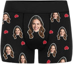 M YESCUSTOM Custom Boxers Briefs for Men Personalized Boxers with Face Mens Funny Underwear with Photo XS-5XL