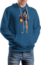 Artsadd Custom Face Unisex athletic Pockets Sweatshirt Loose Hoodie Custom Christmas Long Sleeve Sweatshirt Hooded Pullover