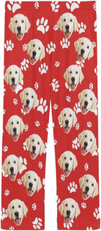 MyPupSocks Customized Face Pajamas Pants Photo Pajama Bottoms for Men S-XXL
