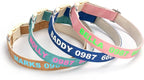 DOG WORLD Custom Fluorescent Dog Collar - Personalized Luminous Name & Phone Number for Night Safety, Fashionable & Easy-to-Use Pet Accessory, Ideal for Night Walks