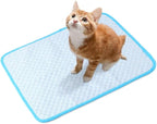 Cooling Mat Pad for Dogs Cats Ice Silk Cooling Bed for Dogs Ice Bed for Cats Pet Mats for Cats Bed Dog Pad Pupy Pad for 5Kg Pet (S/50X40CM)