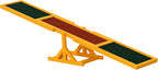 PawHut Wooden Dog Agility Seesaw for Training and Exercise, Platform Equipment Run Game Toy, Weather Resistant Pet Supplies, 71" L x 12" W x 12" H, Natural