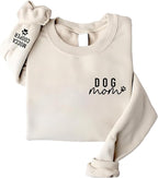 Personalized Dog Mom Sweatshirt, Custom Pet Name Sweater for Women, Dog Lover Gift, Cute Pet Apparel