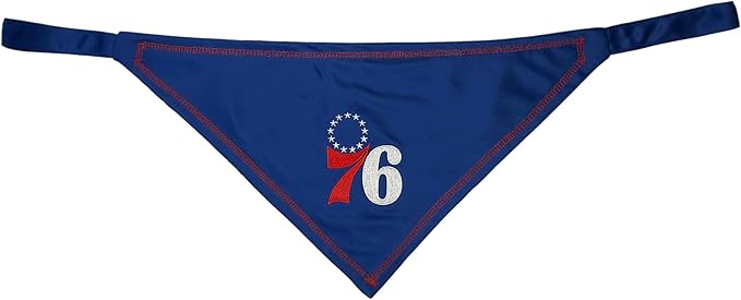 Pets First NBA Philadelphia 76ERS TIE Bandana, Size Large/X-Large. Dog Bandana Scarf Bib for Pet Cat Dog. The Ultimate Game-Day, Party Bandana