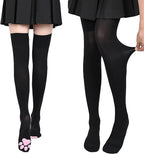 Cat Paw Thigh High Socks Golves, Cute Soft 3D Toe Beans Socks Mittens Kitten Claw Pad Socks for Girl Women Cosplay Set…