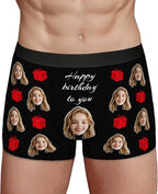 Personalized Underwear for Men with Face Custom Face Boxers Customized Boxer Briefs Funny Gifts for Him Husband Boyfriend