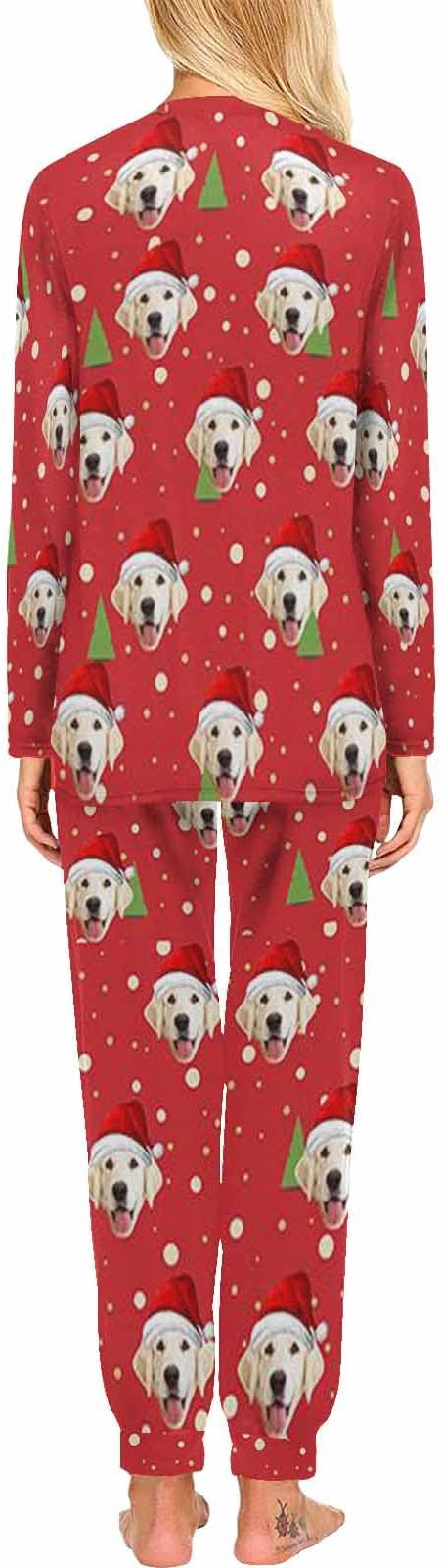 MyPupSocks Custom Face Pajamas Sets for Women, Personalized Photo Sleepwear XS-XXL