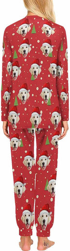 MyPupSocks Custom Face Pajamas Sets for Women, Personalized Photo Sleepwear XS-XXL