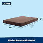 Barkbox Orthopedic Dog Bed with Memory Foam, Premium Comfort for Dogs and Puppies, Dog Bed for Joint Relief and Restful Sleep, Durable and Easy to Clean - Espresso, Large
