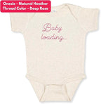 COUPLEHOODIES Personalized Baby Onesie Bodysuit – Custom Embroidery Gift for Pregnancy Reveal Baby Shower or First Grandchild