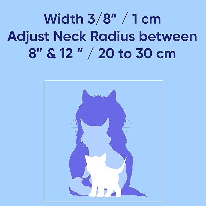 Pawtitas Glow in The Dark Cat Collar with Breakaway Safety Buckle & Bell Adjustable Kitten Collar, Black