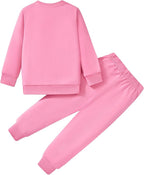 Little Girls Unicorn Outfits 2 Piece Kids Ruffle Sleeve Sweatshirt + Leggings Fall Leopard Clothing Sets 2-10 Years Old