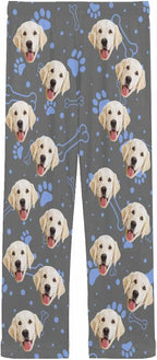 MyPupSocks Personalized Face Pajamas Pants Photo Pajama Bottoms for Men S-XXL
