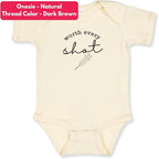 COUPLEHOODIES Personalized Baby Onesie Bodysuit – Custom Embroidery Gift for Pregnancy Reveal Baby Shower or First Grandchild