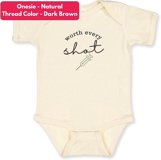 COUPLEHOODIES Personalized Baby Onesie Bodysuit – Custom Embroidery Gift for Pregnancy Reveal Baby Shower or First Grandchild