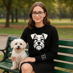 Custom Dog Knit Sweater for Women Personalized Pet Paw Print Pullover Dog Mom Gift Christmas for Pet Lovers