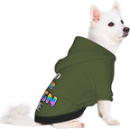 Personalized Dog Hooded Sweatshirt, Custom Pet Pullover Hoodie Design Your Own Text Image for Small Dogs Puppy Cat Kitten Clothes Dog Shirt Customizable, Customized Gifts, Army Green, S,