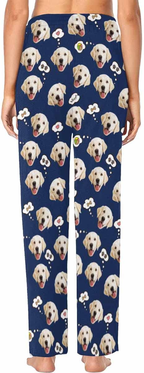 Custom Face Pajamas Pants Personalized Sleepwear Bottoms for Women XS-XXL