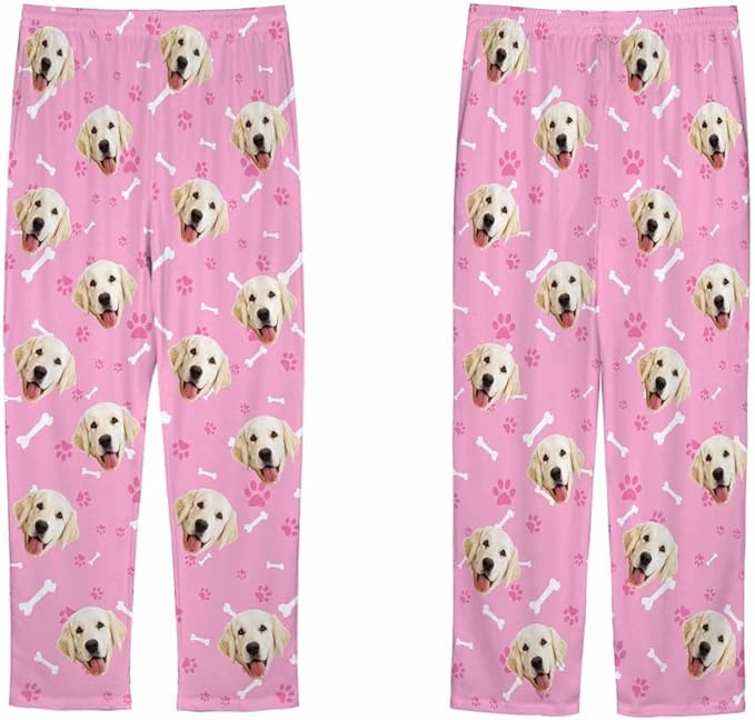 Customized Face Pajama Custom Pajama Pants with Photo for Women Mom