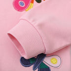 Toddler Baby Girls Cotton Sweater, Long Sleeve Crewneck Sweatshirt Pullover Kids Warm Clothing for Fall Winter