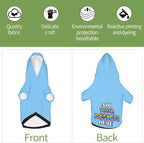 Custom Dog Hoodie, Personalized Dog Sweatshirt, Light Sky Blue, XS, Polyester, Small Dogs