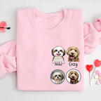 Custom Dog Face Sweatshirt Hoodie T-Shirt, Custom Pet Name, Personalized Pet Photo, Dog Lovers Gifts, Christmas