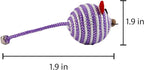Hartz Cattraction Bell Mouse Cat Toy with Two Silver Vine & Catnip Sisal Mice - 2 Pack, All Breed Sizes