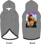 Custom Dog Hoodie Add Your Design Soft & Warm Personalized Photo Text Logo Name Dog Clothes for Puppy Sweatshirt Hooded for Small Medium Large Dogs Girl/Boy Cats Gray