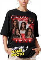 NAZENTI Custom Valentine Shirt Gifts for Boyfriend, Customized Bootleg Rap Tee