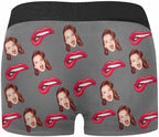 M YESCUSTOM Custom Faces Funny Short Briefs Gift for Husband Underwear