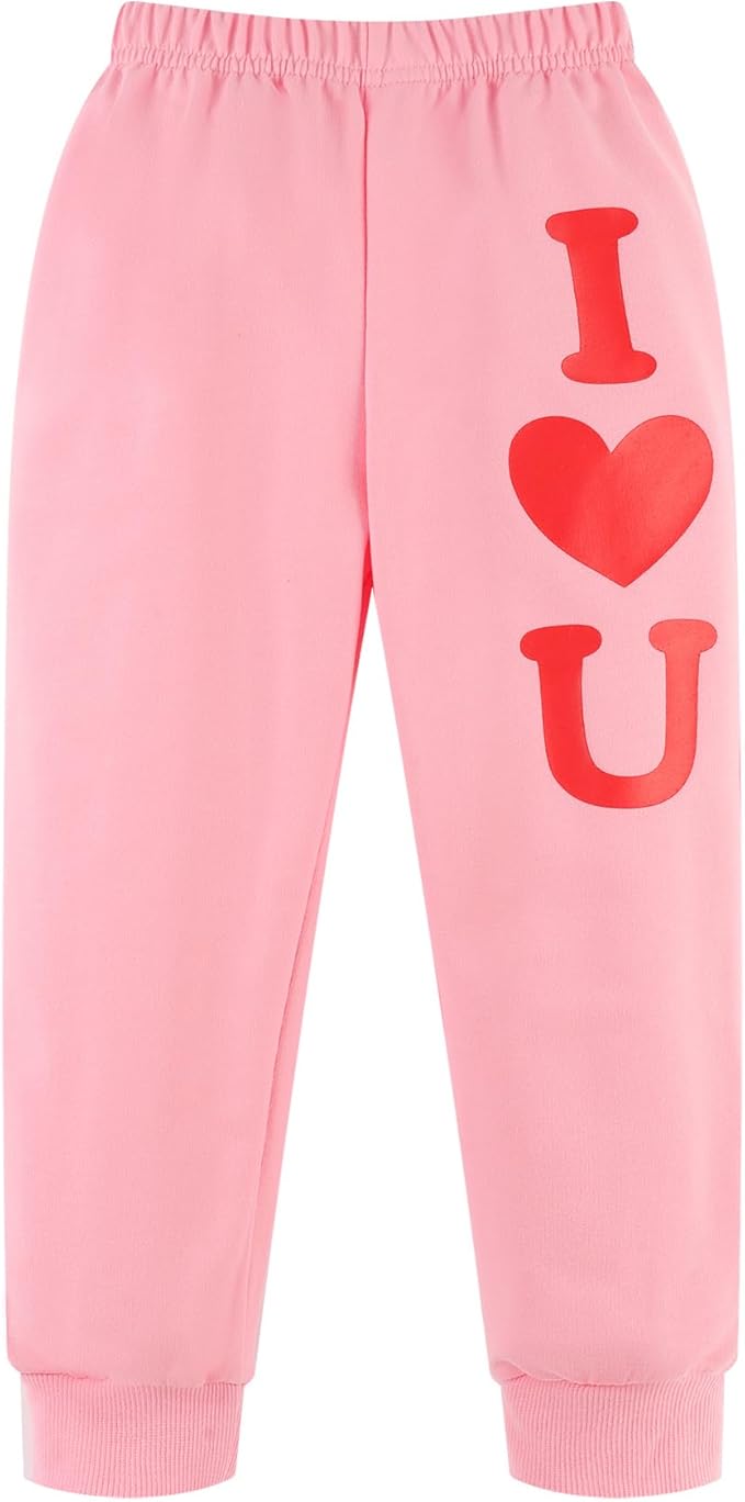Little Girls Unicorn Outfits 2 Piece Kids Ruffle Sleeve Sweatshirt + Leggings Fall Leopard Clothing Sets 2-10 Years Old
