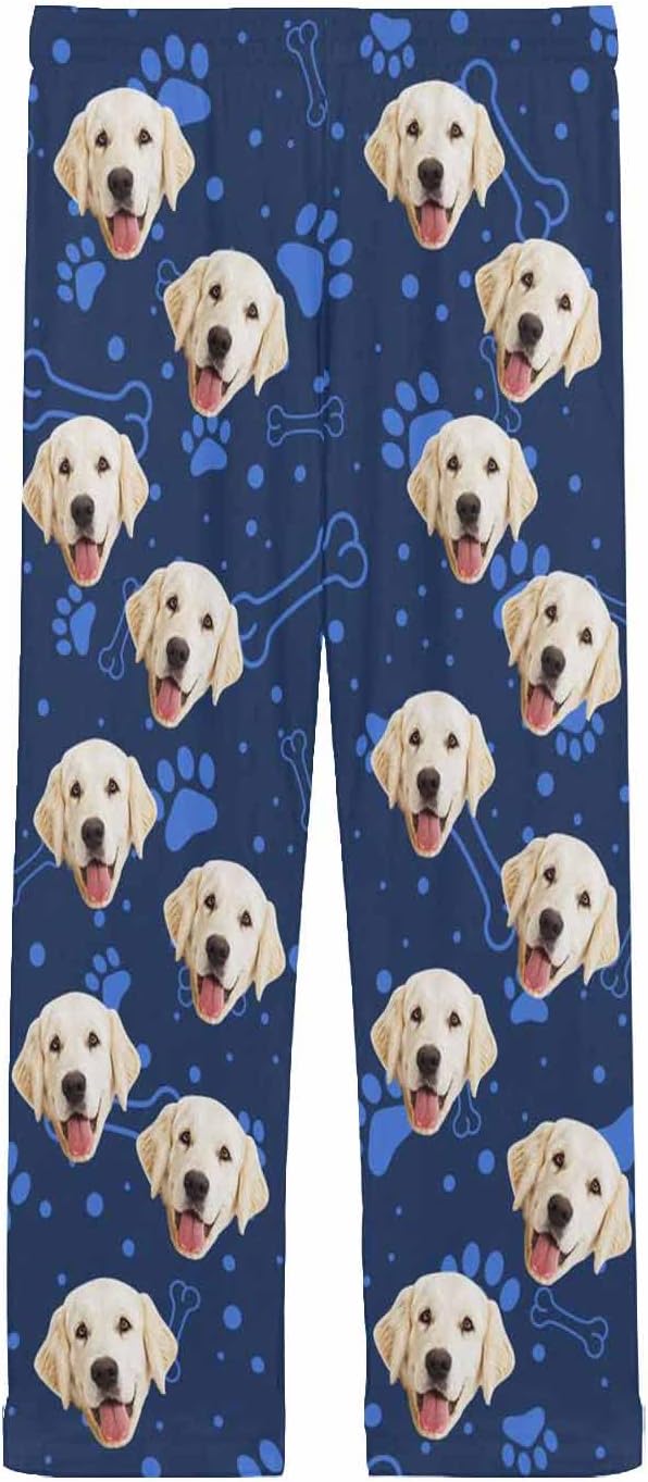 MyPupSocks Personalized Face Pajamas Pants Photo Pajama Bottoms for Men S-XXL