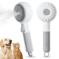 Little Orange Pet Spray Brush, 3-in-1 Grooming Tool with Steam Mist for Cats & Dogs, 2-Speed Spray Settings, Removes Dander & Deshedding, One-Touch Self-Cleaning Hair Brush, for Long Short Hair Pets