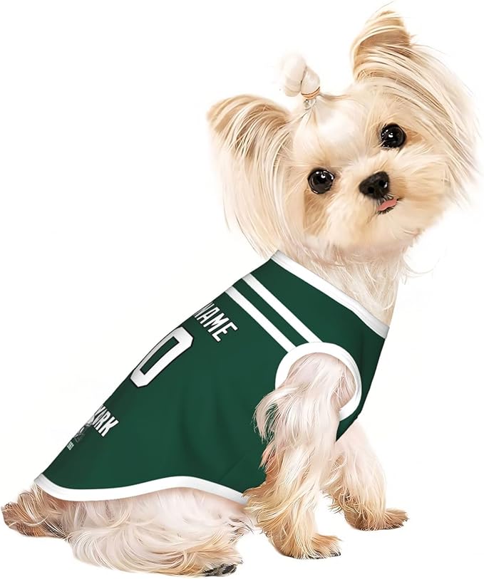 New York Dog Clothes Jersey Pet Jersey Customized Any Name & Number S-5XL for Small Middle and Big Dogs
