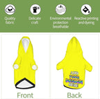 Dog Hoodie Design Your Own Personalized Pet Hoodies Small Pets Wear Shirt Customized Dog Clothes Custom Hooded Sweatshirt Pullover Text Image Dogs Puppy Cat and Kitten, Yellow, XL,
