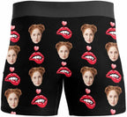 M YESCUSTOM Custom Faces Funny Short Briefs Gift for Husband Underwear