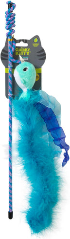 Nifty Narwhal Wand Cat Toy with Catnip, Pack of 1