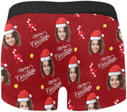 M YESCUSTOM Custom Boxers Briefs for Men Personalized Boxers with Face Mens Funny Underwear with Photo XS-5XL