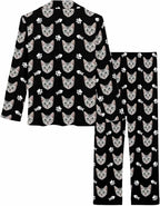 MyPupSocks Custom Face Pajamas for Women Set, Personalized Photo Long Sleepwear XS-XXL