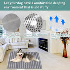REEZEIVI Breathable Dog Crate mat with Anti-Slip Bottom,3D air mesh Pet Crate pad,Non-stuffy Dog Sleeping Bed,pet mat, Machine Washable Pet Mat for Sleeping (30X19, Sliver Grey Mat)